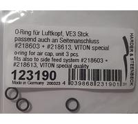 Harder & Steenbeck 123190 O-ring (3pcs) for air cap and color cup #218603 + #218613 VITON quality