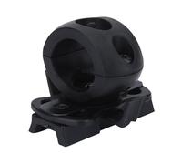 Hardhat Flashlight Holder Mount - Adjustable 60 Degree Hard Hat Rail Flashlight Clamp, Multipurpose Quick Release Torch Holder With Screws | Portable Helmet Light Bracket For Outdoor Work Camping