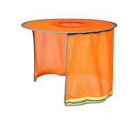 Hardhat Sun Shade, Construction Hat Sun Visor, 13.78 inch Full Brim UV Protection Breathable Cooling Helmet Cover for Heat Reduction, Neck Protectors for Outdoor Safety Comfort, Landscaping, Painting