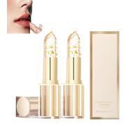 Hardpointing Color Changing Lipstick - Markforlove Lipstick, Hard Pointing Lipsticks, Transferproof Color Changing Lipsticks, Gold Foil Moisturizing Glossy Shine Lip Gloss, Long Lasting (2Pcs, 3.5g)