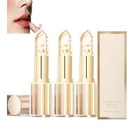 Hardpointing Color Changing Lipstick - Markforlove Lipstick, Hard Pointing Lipsticks, Transferproof Color Changing Lipsticks, Gold Foil Moisturizing Glossy Shine Lip Gloss, Long Lasting (3Pcs, 3.5g)