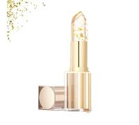 Hardpointing Color Changing Lipstick, Transferproof Color-Changing Lipstick, Gold Foil Moisturizing Gloss Lip Deep Nourishment, Transparent Change Lip Balm Long Lasting 24 Hours for Women (1pc)