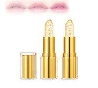Hardpointing Color Changing Lipstick,Trylevora Beneficial Lipstick Imaginaryl Lip Stain,Lufora Crystal Clear Color Changing With Gold Flakes,Long-Lasting Moisturizing Lip Balm (2pcs)