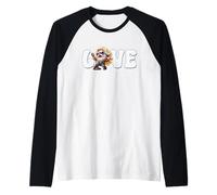Hardrock Gnome Love Rock Music Graphic Funny Rocker Biker Camiseta Manga Raglan
