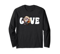 Hardrock Gnome Love Rock Music Graphic Funny Rocker Biker Manga Larga