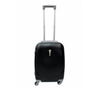 Hardshell Luggage Set, ABS Material, 4 Wheels, Telescopic Handle and Grip, Combination Lock, 4 Size Options, Lightweight, Comfortable Structure, Zipper Opening, Interior Lining (BLACK, S)