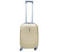 Hardshell Luggage Set, ABS Material, 4 Wheels, Telescopic Handle and Grip, Combination Lock, 4 Size Options, Lightweight, Comfortable Structure, Zipper Opening, Interior Lining (CHAMPAGNE, S)
