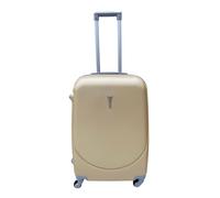 Hardshell Luggage Set, ABS Material, 4 Wheels, Telescopic Handle and Grip, Combination Lock, 4 Size Options, Lightweight, Comfortable Structure, Zipper Opening, Interior Lining (CHAMPAGNE, M)