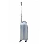 Hardshell Luggage Set, ABS Material, 4 Wheels, Telescopic Handle and Grip, Combination Lock, 4 Size Options, Lightweight, Comfortable Structure, Zipper Opening, Interior Lining (SILVER, XS)