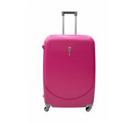 Hardshell Luggage Set, ABS Material, 4 Wheels, Telescopic Handle and Grip, Combination Lock, 4 Size Options, Lightweight, Comfortable Structure, Zipper Opening, Interior Lining (FUCHSIA, L)