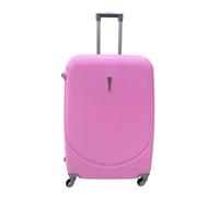 Hardshell Luggage Set, ABS Material, 4 Wheels, Telescopic Handle and Grip, Combination Lock, 4 Size Options, Lightweight, Comfortable Structure, Zipper Opening, Interior Lining (PINK, L)