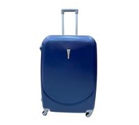 Hardshell Luggage Set, ABS Material, 4 Wheels, Telescopic Handle and Grip, Combination Lock, 4 Size Options, Lightweight, Comfortable Structure, Zipper Opening, Interior Lining (DEEPBLUE, L)