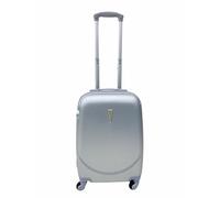 Hardshell Luggage Set, ABS Material, 4 Wheels, Telescopic Handle and Grip, Combination Lock, 4 Size Options, Lightweight, Comfortable Structure, Zipper Opening, Interior Lining (SILVER, S)