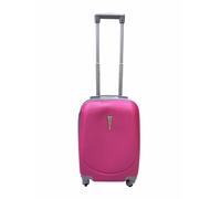 Hardshell Luggage Set, ABS Material, 4 Wheels, Telescopic Handle and Grip, Combination Lock, 4 Size Options, Lightweight, Comfortable Structure, Zipper Opening, Interior Lining (FUCHSIA, XS)