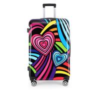Hardside Concha Maleta Juego Corazón Impreso Equipaje Ligero Cabina Bolsa Viaje