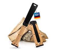 HARDTWERK Sierra Kongo de JAPÓN con dos lados de corte y hoja de acero SK5, ideal como sierra para carpintería precisa y uso al aire libre. La sierra de podar es plegable, ideal para cortes