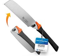 HARDTWERK Zen Sierra japonesa plegable (Kataba) 240 mm de acero al carbono para bricolaje y comercio, sierra japonesa fina para madera