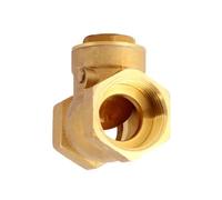 hardware 1/2" 3/4" 1" 1-1/4" 1-1/2" 2" BSP Female Thread Brass Swing Check Valve One Way Non-return For Water Home Garden Pipe joint(2 BSP L-82mm 727g) Plumbing Fittings