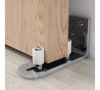 Hardware ajustable eficiente del piso de Chrome de la guía de la puerta del granero del acero inoxidable para el buen funcionamiento