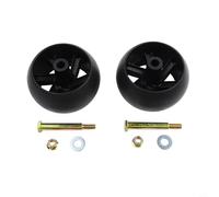 Hardware completo incluido 2 unidades de ruedas de cubierta de acero, accesorios de repuesto de especificaciones OEM a juego 589527301 532174873 174873 para Craftsman para mantenimiento de cortacésped