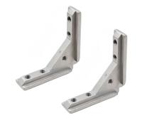 Hardware de fijación del conector de ranura en, EU standard 30 | Conector de esquina de 90 grados para gabinete y estante de perfil de aluminio industrial, hardware de fijación de