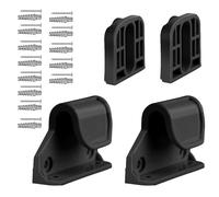 Hardware de la puerta de bebé: extensiones retráctiles, soportes de montaje | Kit de tornillos de puerta, piezas de repuesto de pestillo para la sala de seguridad de seguridad para el hogar