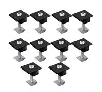 Hardware de montaje de solución sostenible para 30 módulos de 35 mm de grosor (abrazadera mediana de 35 mm)