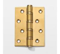 Hardware de puerta, Conector de bisagra de acero inoxidable grueso de 4 pulgadas, bisagras silenciosas, herrajes for muebles, 1 Uds.(Gold)