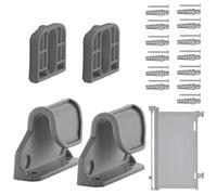 Hardware de puerta retráctil: kit de seguridad para bebés, piezas de montaje seguras, tornillos de soportes de pestillos ajustables, juego de extensión resistente | Componentes de repuesto para guarde