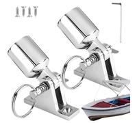 Hardware Del Barco | Kit De Bimini De 2.5 Cm | Conjunto De Accesorios De Montaje De Liberación Rápida | 316 Juego De Bisagra De Cubierta De Acero Inoxidable Con Esmalte De Espejo, Duradero En