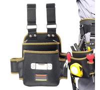 Hardware Tool Pouch, Belt Hardware Pouch Electrician Tools Bag, 8.66x12.6 inches Multiple Pocket Waist Organizer, Waterproof for Indoor, Carrier Utility Belts Storage