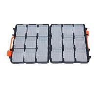 Hardware Toolbox - Small Parts Organizer | Portable 14.17x13.39x5.12in Storage Container with Handle and Removable Compartments for Screws, Nuts, Bolts, Craft Room, Garage, Office