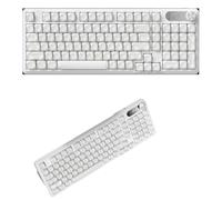 Hardware Tribe MOA Height - Teclas PBT resistentes al sudor y al aceite, retroiluminación RGB de 16.8 m, cable USB-C desmontable y mínimo ruido, estética mecánica elegante + simplicidad de membrana