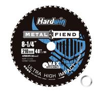Hardwin Hoja de sierra circular para metal 210 x 30 mm, 48 Z Cermet carburo cementado - Disco de corte para perfil, tubos y acero - Hoja de sierra de corte profesional para cortadora en seco/sierra