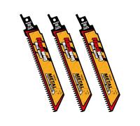 HardWin Hojas de sierra alternantes de carburo, 6 pulgadas, 8 TPI, corte de alta velocidad para metales gruesos, hierro fundido, aleación de acero. Dientes de carburo duraderos, corte eficiente