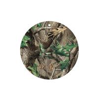 Hardwoods - Juego de 10 tarjetas ambientadoras con estampado de camuflaje verde, hojas colgantes perfumadas para coche, para decoración de coche