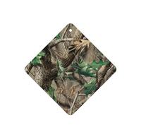 Hardwoods - Juego de 10 tarjetas ambientadoras con estampado de camuflaje verde, hojas colgantes perfumadas para coche, para decoración de coche