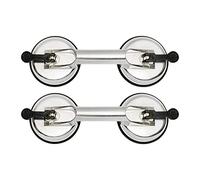 HARDY Juego de 2 Piezas de Ventosa de Aluminio Con Asa Paneles de Vidrio Para Transporte Reparación de Abolladuras Finas Duradero Cómodo Tamaño 2x115mm