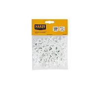 HARDY WORKING TOOLS Cruces para azulejos - Accesorios para azulejos, ayuda para la colocación de azulejos, espaciadores para azulejos, cruces para juntas - 4 mm - paquete de 100 unidades