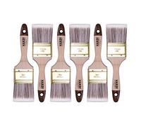 HARDY WORKING TOOLS brochas pintura set de 6 piezas, 6 piezas - 60 mm de ancho, brochas pintura madera, Cepillo de pintura Serie *45*, 6PCS, pinceles pintura set A0205-450625