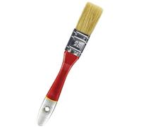 Hardy Working Tools: juego de 6 pinceles planos de 25 mm, serie 33, con cerdas naturales claras y fibras sintéticas; pinceles de pintura con mango de madera natural y para barnizar profesionales