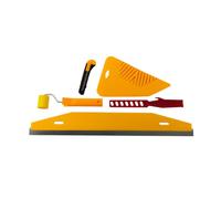 HARDY WORKING TOOLS Juego de empapelar 5en1 - herramienta para empapelar suministros - juego de herramientas para alisar papel tapiz