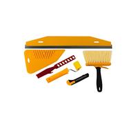 HARDY WORKING TOOLS Juego de empapelar 6en1 - herramienta para empapelar suministros - herramienta para empapelar - juego de herramientas para alisar papel tapiz - herramienta para cortar