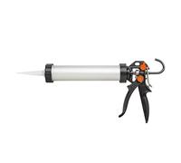 HARDY WORKING TOOLS Pistola silicona, pistola de cartuchos 700ml, Pistola de calafatear, Pistola de calafatear, relación de palanca 25:1 y 12:1, molde silicona, A2050-190700