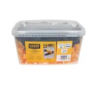 Hardy Working Tools: sistema de nivelación de baldosas de 400 piezas, 3 mm, kit de colocación que incluye 100 cuñas y 300 clips