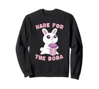Hare For The Boba Tea Rabbit Kawaii, Lindo y Divertido Sudadera