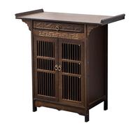 HARELA Altar de Mesa de meditación con Almacenamiento, Mesa De Té Budista, Estatuas budistas de bambú Natural, para Oraciones Adivinación De Adivinación(80cm/31.5in)