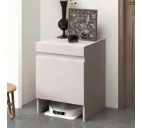 HARELA Armario de Almacenamiento Al Vacío Robot con Puertas, Estante de Almacenamiento para Doméstico, Mesa Auxiliar Multifuncional para Salón y Cocina(Grey)