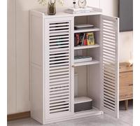 HARELA Armario de Almacenamiento para Router WiFi, Caja de Almacenamiento para Router inalámbrico WiFi, Regleta de enchufes y Organizador de Cables Ocultos(White,38.2x23.2x9.8in)
