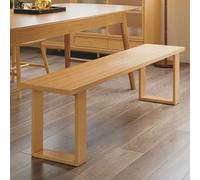 HARELA Asiento del Banco de Madera, Banco de Cocina, Banco para Entrada, Banco para Cambiarse Zapatos, Banco Madera, Reposapiés Banco de Cocina para Salón/Entrada(Wood Color,160cm/63in)